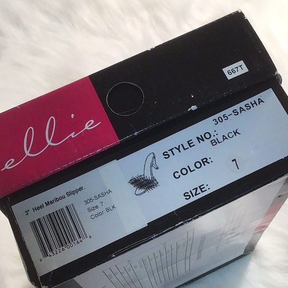 Maribou Feather Slipper size 7 - Picture 7 of 8